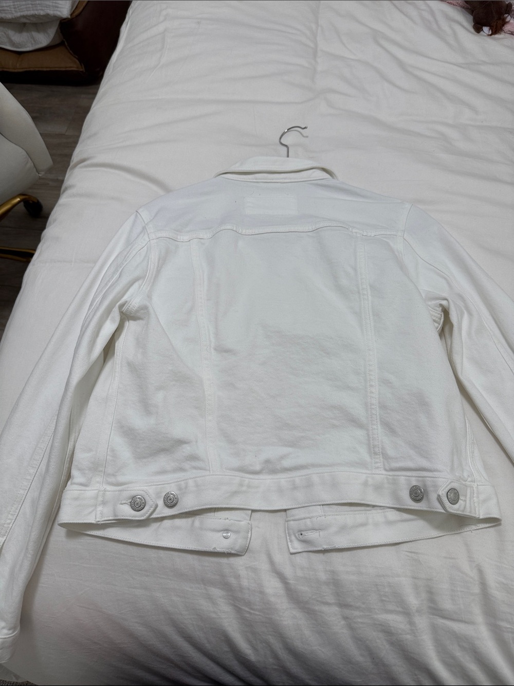 LOFT White Denim Jacket - Picture 4 of 4
